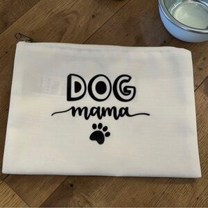 Dog Mama canvas pouch